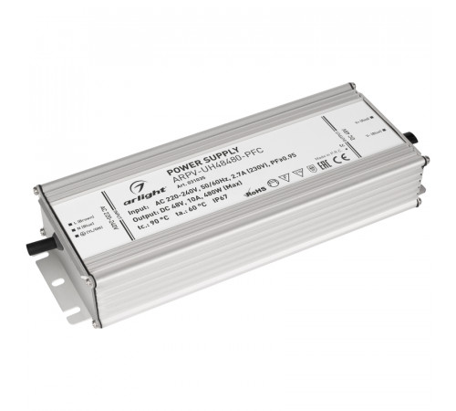 Блок питания Arlight ARPV-UH48480-PFC (48V, 10A, 480W) 031035 Блок питания Arlight ARPV-UH48480-PFC (48V, 10A, 480W) 031035