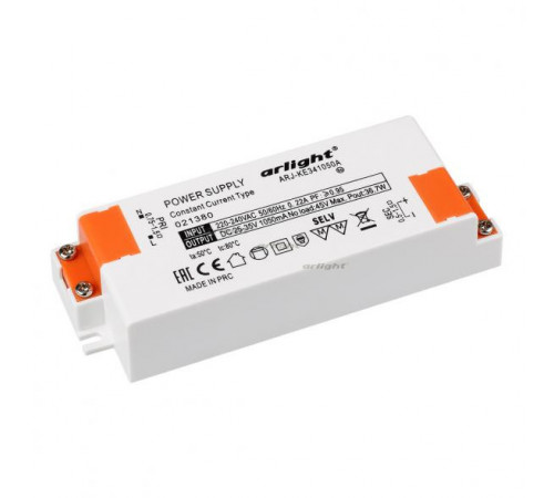 Блок питания Arlight ARJ-KE351050A (37W, 1050mA, PFC) 021380 Блок питания Arlight ARJ-KE351050A (37W, 1050mA, PFC) 021380