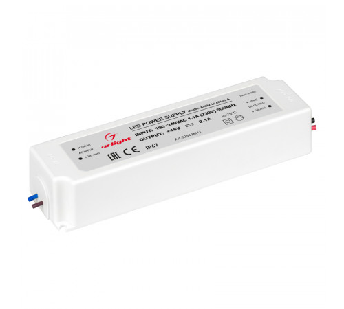 Блок питания Arlight ARPV-LV48100-A (48V, 2.1A, 100W) 025496(1) Блок питания Arlight ARPV-LV48100-A (48V, 2.1A, 100W) 025496(1)