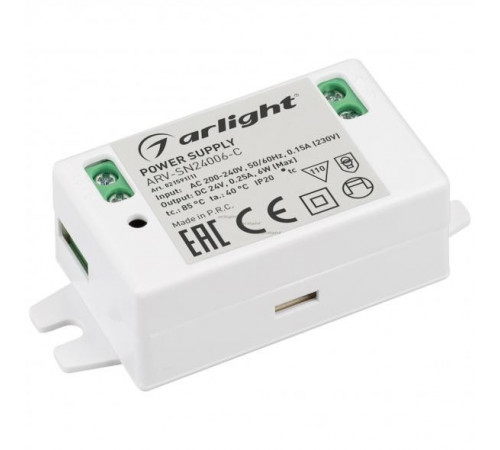Блок питания для светодиодной ленты Arlight ARV-SN 021591(1) Блок питания для светодиодной ленты Arlight ARV-SN 021591(1)