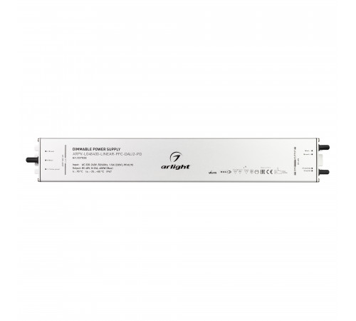 Блок питания Arlight ARPV-LG48400-LINEAR-PFC-DALI2-PD (48V, 8.3A, 400W) 037926 Блок питания Arlight ARPV-LG48400-LINEAR-PFC-DALI2-PD (48V, 8.3A, 400W) 037926