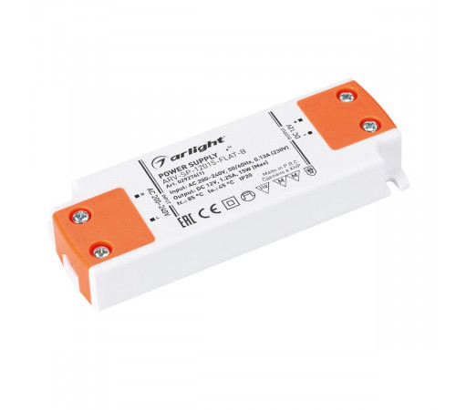 Блок питания Arlight ARV-SP-12015-FLAT-B (12V, 1.25A, 15W) 029276(1) Блок питания Arlight ARV-SP-12015-FLAT-B (12V, 1.25A, 15W) 029276(1)