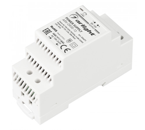 Блок питания Arlight ARV-DR30-12 (12V, 2.5A, 30W) 034671 Блок питания Arlight ARV-DR30-12 (12V, 2.5A, 30W) 034671