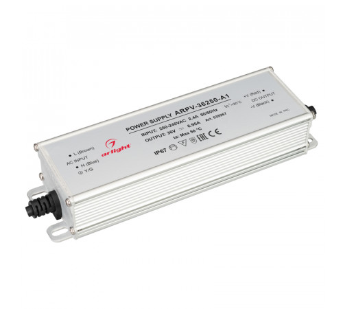 Блок питания Arlight ARPV-36250-A1 (36V, 6.95A, 250W) 035967 Блок питания Arlight ARPV-36250-A1 (36V, 6.95A, 250W) 035967