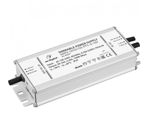 Блок питания Arlight ARPV-UH24150-PFC-0-10V (24V, 6.3A, 150W) 024277 Блок питания Arlight ARPV-UH24150-PFC-0-10V (24V, 6.3A, 150W) 024277