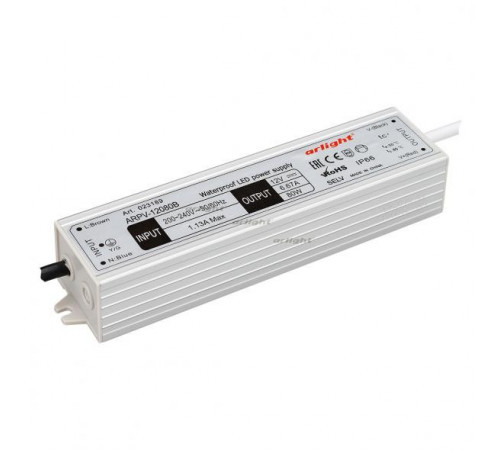 Блок питания Arlight ARPV-12080-B (12V, 6.7A, 80W) 023189 Блок питания Arlight ARPV-12080-B (12V, 6.7A, 80W) 023189