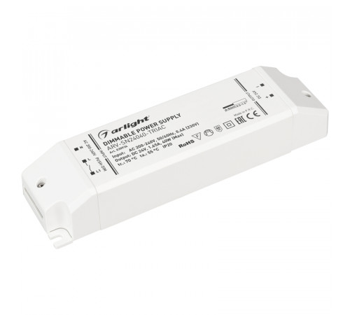 Блок питания Arlight ARV-SN24040-Triac (24V, 1.65A, 40W) 030934