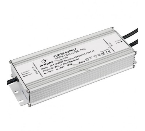 Блок питания Arlight ARPV-UH24320A-PFC (24V, 13.3A, 320W) 024272(1) Блок питания Arlight ARPV-UH24320A-PFC (24V, 13.3A, 320W) 024272(1)