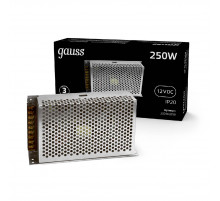 Блок питания Gauss Led Strip PS 12V 250W IP20 25A 202003250