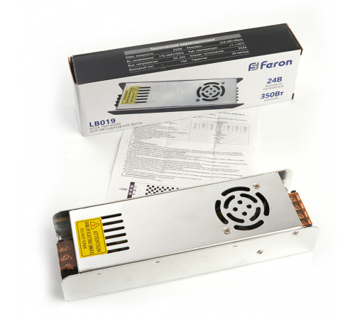 Трансформатор для светодиодной ленты Feron LB019 350Вт 24В IP20 48048 Трансформатор для светодиодной ленты Feron LB019 350Вт 24В IP20 48048