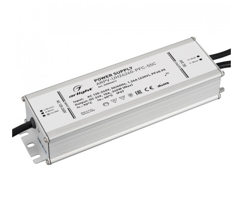 Блок питания Arlight ARPV-UH24240-PFC-55C (24V, 10.0A, 240W) 025046(1) Блок питания Arlight ARPV-UH24240-PFC-55C (24V, 10.0A, 240W) 025046(1)