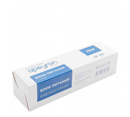 Блок питания Apeyron 12В 75Вт IP20 6,5А 03-48