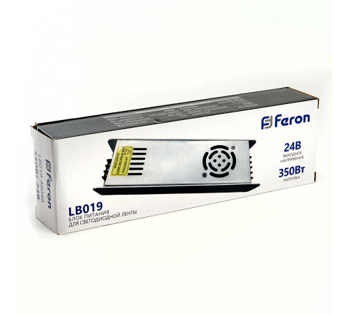Трансформатор для светодиодной ленты Feron LB019 350Вт 24В IP20 48048 Трансформатор для светодиодной ленты Feron LB019 350Вт 24В IP20 48048