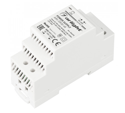 Блок питания Arlight ARV-DR30-48 (48V, 0.6A, 30W) 034675 Блок питания Arlight ARV-DR30-48 (48V, 0.6A, 30W) 034675