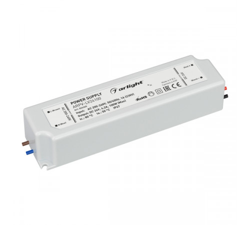 Блок питания Arlight ARPV-LV24100 (24V, 4.2A, 100W) 024345 Блок питания Arlight ARPV-LV24100 (24V, 4.2A, 100W) 024345