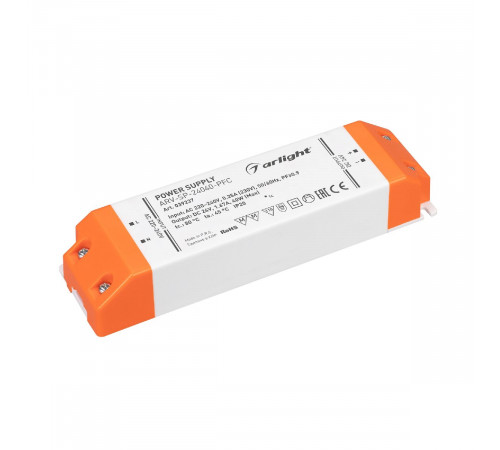 Блок питания Arlight ARV-SP-24040-PFC (24V, 1.67A, 40W) 039237
