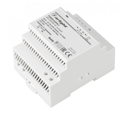 Блок питания Arlight ARV-DR100-48 (48V, 2.1A, 100W) 034677 Блок питания Arlight ARV-DR100-48 (48V, 2.1A, 100W) 034677