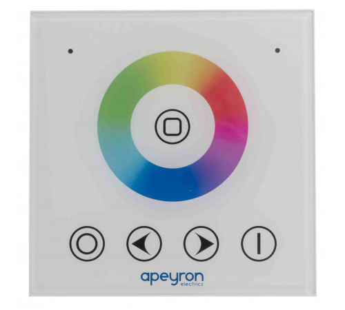 Контроллер RGB Apeyron 12В 144Вт встраиваемый с сенсорной панелью 04-09 Контроллер RGB Apeyron 12В 144Вт встраиваемый с сенсорной панелью 04-09