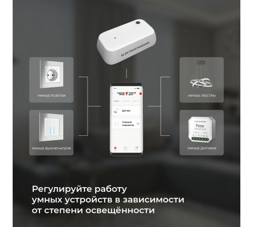 Умный датчик освещения Elektrostandard 4690389186790 a060337 Умный датчик освещения Elektrostandard 4690389186790 a060337