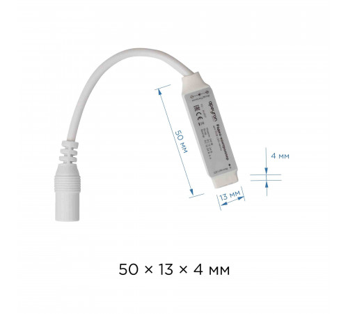 Мини-контроллер RGB Apeyron 12/24В 72/144Вт 3 канала*2 А RF пульт 04-18 Мини-контроллер RGB Apeyron 12/24В 72/144Вт 3 канала*2 А RF пульт 04-18