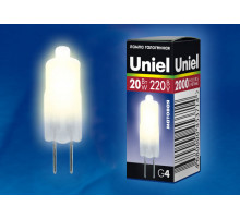 Лампа галогенная Uniel JC-220/20/G4 FR 01823