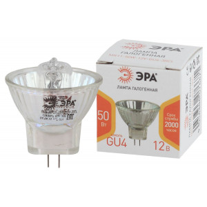 Лампа галогенная Эра GU4 50W 3000K GU4-MR11-50W-12V-30CL Б0044749