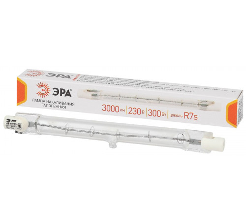Лампа галогенная Эра R7S 300W 3000K J118-300W-R7s-230V Б0048494 Лампа галогенная Эра R7S 300W 3000K J118-300W-R7s-230V Б0048494