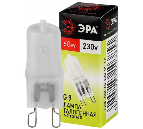 Лампа галогенная Эра G9 60W 3000K G9-JCD-60-230V-FR C0027364 Лампа галогенная Эра G9 60W 3000K G9-JCD-60-230V-FR C0027364