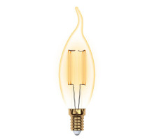Лампа светодиодная филаментная (UL-00002397) Uniel E14 5W 2250K прозрачная LED-CW35-5W/GOLDEN/E14 GLV21GO