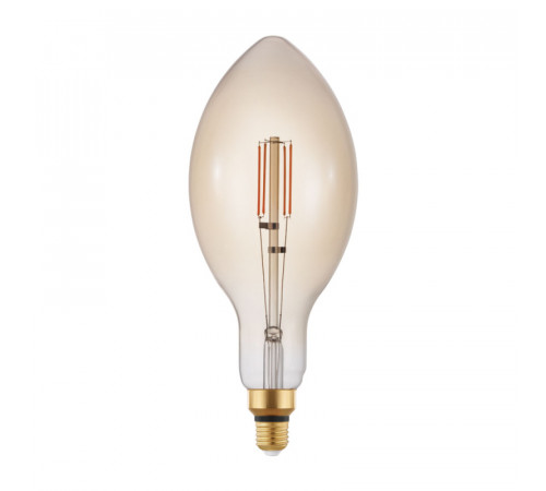 Светодиодная диммируемая лампа Eglo E27 4W 2200K свеча янтарная 12591