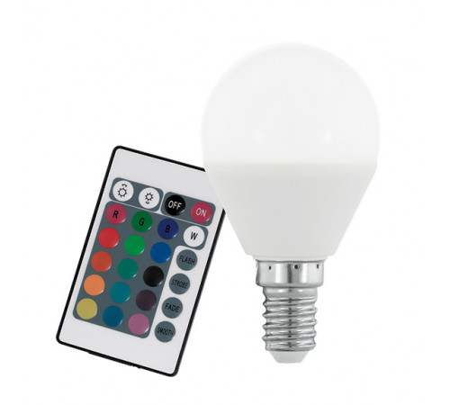 Лампа светодиодная диммируемая Eglo E14 4W 3000K груша матовая 10682