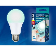 Лампа светодиодная диммируемая для бройлеров Uniel E27 9W LED-A60-9W/SCBG/E27/FR/DIM IP65 PLO65WH