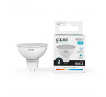 Лампа cветодиодная Gauss GU5.3 5.5W 4100K матовая 13526