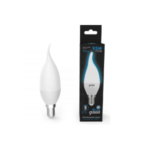 Лампа светодиодная Gauss E14 9,5W 6500K матовая 104101310