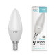 Лампа светодиодная Gauss E14 5,5W 4100К свеча матовая 1033126