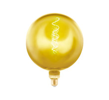 Лампа светодиодная Eglo E27 4W 1900K шар золотой 11896