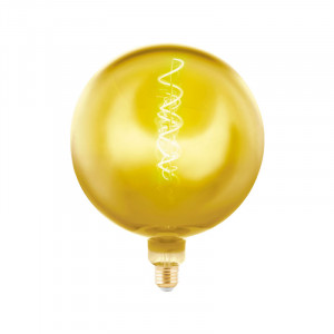 Лампа светодиодная Eglo E27 4W 1900K шар золотой 11896