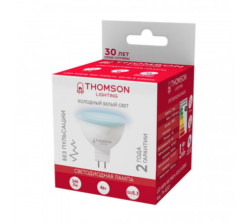 Лампа светодиодная Thomson GU5.3 4W 6500K TH-B2321 Лампа светодиодная Thomson GU5.3 4W 6500K TH-B2321