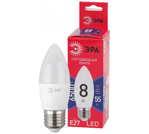 Лампа светодиодная Эра E27 8W 6500K LED B35-8W-865-E27 R Б0045342 Лампа светодиодная Эра E27 8W 6500K LED B35-8W-865-E27 R Б0045342