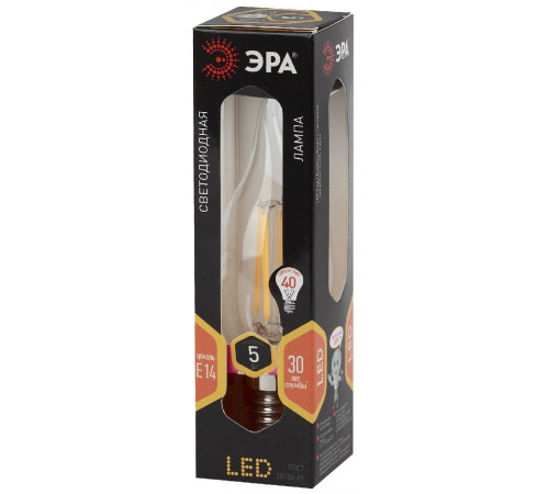 Лампа светодиодная Эра E14 5W 2700K F-LED BXS-5W-827-E14 Б0043436 Лампа светодиодная Эра E14 5W 2700K F-LED BXS-5W-827-E14 Б0043436