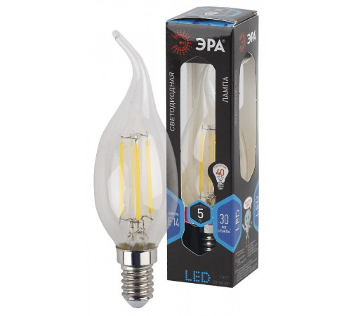 Лампа светодиодная Эра E14 5W 4000K F-LED BXS-5W-840-E14 Б0019005 Лампа светодиодная Эра E14 5W 4000K F-LED BXS-5W-840-E14 Б0019005
