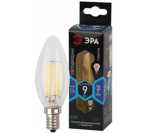 Лампа светодиодная Эра E14 9W 4000K F-LED B35-9w-840-E14 Б0046995 Лампа светодиодная Эра E14 9W 4000K F-LED B35-9w-840-E14 Б0046995