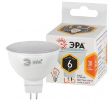 Лампа светодиодная Эра GU5.3 6W 2700K LED MR16-6W-827-GU5.3 Б0020542
