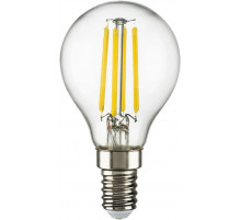 Лампа светодиодная филаментная Lightstar LED Filament E14 6W 3000K груша прозрачная 933802