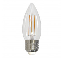Лампа светодиодная диммируемая (UL-00003643) Uniel E27 5W прозрачная LED-C35-5W/WW/E27/CL/DIM GLA01TR
