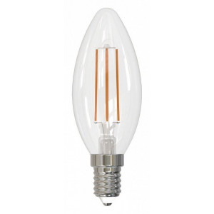 Лампа светодиодная филаментная Volpe E14 6W 3000K прозрачная LED-C35-6W/3000K/E14/CL/SLF UL-00008328