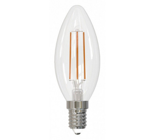 Лампа светодиодная филаментная Volpe E14 6W 3000K прозрачная LED-C35-6W/3000K/E14/CL/SLF UL-00008328 Лампа светодиодная филаментная Volpe E14 6W 3000K прозрачная LED-C35-6W/3000K/E14/CL/SLF UL-00008328