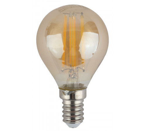 Лампа светодиодная Эра E14 9W 4000K F-LED P45-9W-840-E14 gold Б0047028 Лампа светодиодная Эра E14 9W 4000K F-LED P45-9W-840-E14 gold Б0047028
