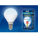 Лампа светодиодная (UL-00002374) Uniel E14 6W 4000K матовая LED-C37-6W/NW/E14/FR/MB PLM11WH
