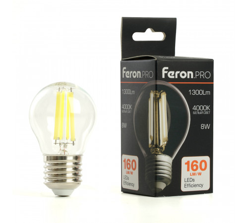 Лампа светодиодная Feron LB-1708 E27 8W 4000K 51254 Лампа светодиодная Feron LB-1708 E27 8W 4000K 51254